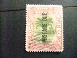 BORNEO DEL NORTE NORTH BORNEO BORNÉO DU NORD 1897 PALMIER SAGO Yvert Nº TAX 11 - Noord Borneo (...-1963)