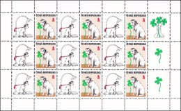 Czech Rep. / Stamps (2014) 0796 PL: Good Luck (Sitting Dog Nibbling Cloverleaf); Painter: Jiri Sliva - Neufs