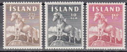 Iceland   Scott No. 311-12, 324   Unused Hinged   Year  1958 - Nuovi