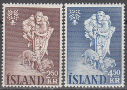 Iceland   Scott No. 325-26    Unused Hinged   Year  1960 - Nuovi