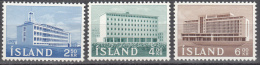 Iceland   Scott No. 345-47   Unused Hinged   Year  1962 - Nuovi