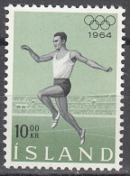 Iceland   Scott No. 369   Unused Hinged   Year  1964 - Nuovi