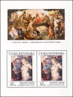 Czech Rep. / Stamps (2014) 0808 A: Prague Castle - Peter Paul Rubens (1577-1640) "Assembly Of Olympian Gods" - Nuevos