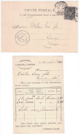 CP Publicitaire 1900 Entete COCHETEUX & SONNEVILLE Tourcoing Laines Affranchie Sage 10c Precurseur Entier Postal Daguin? - Cartes Postales Repiquages (avant 1995)