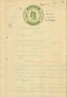 India HOLKAR Document Stamped Paper Revenue Fiscal Stamp (0048) - Holkar