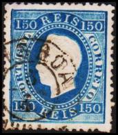 1876. Luis I. 150 REIS Perforated 12½. (Michel: 43xB) - JF193319 - Used Stamps