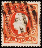 1867. Luis I. 80 REIS.  (Michel: 30) - JF193285 - Used Stamps