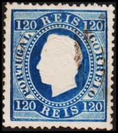 1871. Luis I. 120 REIS Perforated 12½. (Michel: 42xB) - JF193324 - Usati