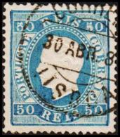 1879. Luis I. 50 REIS Perforated 13½. (Michel: 48C) - JF193333 - Used Stamps
