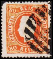1867. Luis I. 80 REIS.  (Michel: 30) - JF193286 - Gebruikt
