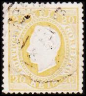 1871. Luis I. 20 REIS Perforated 12½.  (Michel: 37yB) - JF193356 - Used Stamps