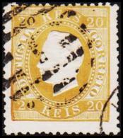 1871. Luis I. 20 REIS Perforated 12½.  (Michel: 37yB) - JF193355 - Used Stamps