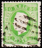 1871. Luis I. 50 REIS Perforated 12½.  (Michel: 39xB) - JF193349 - Used Stamps