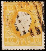 1871. Luis I. 10 REIS Perforated 12½.  (Michel: 35xB) - JF193361 - Used Stamps