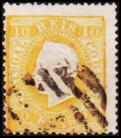 1871. Luis I. 10 REIS Perforated 13½.  (Michel: 35xC) - JF193364 - Used Stamps