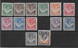 NORTHERN RHODESIA 1938 - 1952 VALUES TO 1s BETWEEN SG 25 And SG 40 MOUNTED MINT Cat £16.85 - Noord-Rhodesië (...-1963)