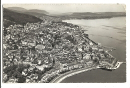 Cp, Suisse, Neuchatel, Vue Aérienne, Voyagée - Neuchâtel