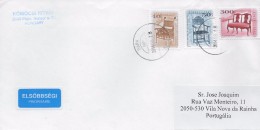 TIMBRES - STAMPS - MARCOPHILIE -  LETTRE HONGRIE POUR PORTUGAL - TIMBRES DIVERS DE 2011 - Covers & Documents