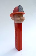 TRES RARE PEZ POMPIER - FIREMAN 60-70's Sans Pied - No Feet  818829 - Pez