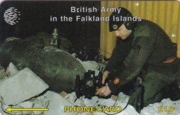 Falkland Islands,  £10, Royal Engineers, Army, 2 Scans     CP : 59CFKb. - Isole Falkland