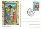 Luxembourg 1988. Weihnachten. Miniatur Aus Stundenbuch (3.192) - Covers & Documents