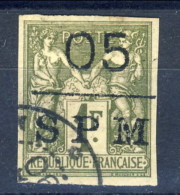 S. Pierre Et Miquelon 1885 - 91 N. 11 C. 05 Su Fr 1 Sovrastampato SPM USATO Catalogo € 40 - Gebraucht