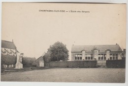 CPSM CHAMPAGNE SUR OISE (Val D'Oise) - L'Ecole Des Garçons - Champagne Sur Oise