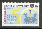 Turkey; 1997 50th Anniv. Of National Cancer Research And Prevention Association - Ongebruikt