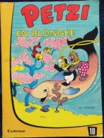 Petzi  N° 10 - Petzi En Plongée- Casterman - ( 1985 ) . - Petzi