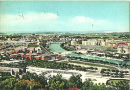 Roma (Lazio) Panorama Foro Italico E Tevere, General View Italico Forum And Tevere River, Vue Generale Forum Italico - Stades & Structures Sportives