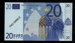 20 Euro POLYMER Note "DAL NEGRO" Billet Scolaire, Educativ, Size 110 X 63, RRRRR, UNC Extrem Scarce!! - Autres & Non Classés