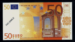 50 Euro POLYMER Note "DAL NEGRO" Billet Scolaire, Educativ, Size 140 X 78, RRRRR, UNC Extrem Scarce!! - Sonstige & Ohne Zuordnung