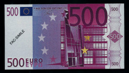 500 Euro POLYMER Note "DAL NEGRO" Billet Scolaire, Educativ, Size 140 X 78, RRRRR, UNC Extrem Scarce!! - Other & Unclassified