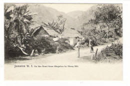 WEST  INDIES  /  JAMAICA  ( île De La JAMAÏQUE ) /  ON  THE  ROAD  FROM  KINGSTON  TO  STONY  HILL  /  CPA PRECURSEUR - Jamaica