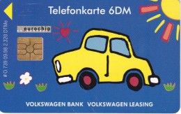 O 739 TARJETA DE ALEMANIA DE UN COCHE VOLKSWAGEN BANK DE TIRADA 2320  (CAR) - O-Series : Séries Client