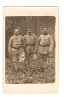 Carte Photo 3 Soldats En Tenue -  Lieu Non Déterminé - Characters