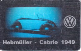 K 651 TARJETA DE ALEMANIA DE UN COCHE VOLKSWAGEN CABRIO 1949 DE TIRADA 11000  (CAR) - K-Serie : Serie Clienti