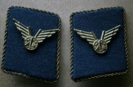 Ex Yugoslavia - Military - JNA -  Aviation Technical - Officer Collar Tabs Insignia - Divise
