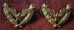 Ex Yugoslavia - Military - JNA - Aviation  - General Collar Insignia - Pair - Uniforms