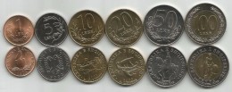 Albania 1996-2000. Set Of 6 Coins UNC 1 - 5 - 10 - 20 - 50 And 100 Lek Leke - Albania