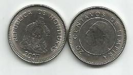 Honduras 20 Centavos 2007. UNC - Honduras