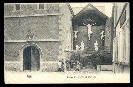 Cpa De Belgique Ath -- église St Martin Et Calvaire    LIOB26 - Ath