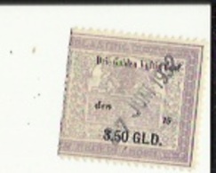 Timbre (Drie Gulden-Vijftic Cent Den 3.50 G L D  Bon Etat - Fiscali