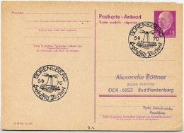 BORENSBERG 1970 On East German  Reply Postal Card P74A - Autres & Non Classés