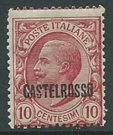 1922 CASTELROSSO EFFIGIE 10 CENT MNH ** - K121 - Castelrosso