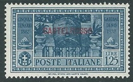 1932 CASTELROSSO GARIBALDI 1,25 LIRE MH * - K122 - Castelrosso