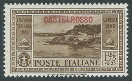 1932 CASTELROSSO GARIBALDI 1,75 LIRE MH * - K122 - Castelrosso