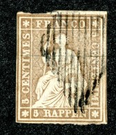 10007  Switzerland 1854-55 Zumstein #22B  (o)  Michel #13 IIAym - Usati