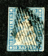 10009  Switzerland 1854-55 Zumstein #23B  (o)  Michel #14 IIAym - Gebraucht