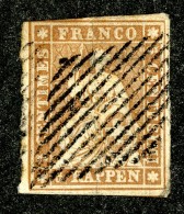 10021  Switzerland 1855 Zumstein #22C  (o)  Michel #13 IIAyn - Usados